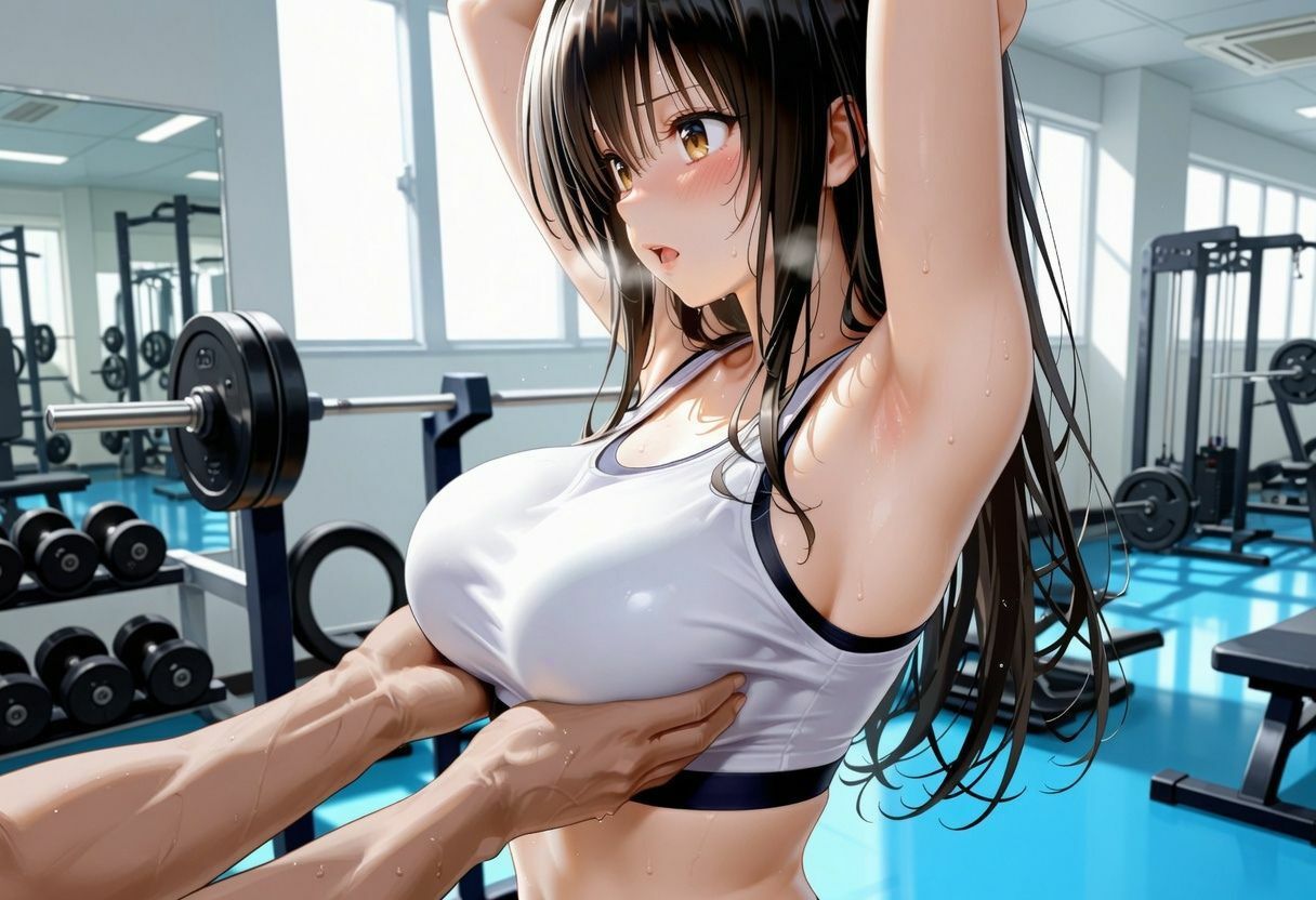 ジムでナンパした巨乳美女と汗だく宅飲みセックス 画像3