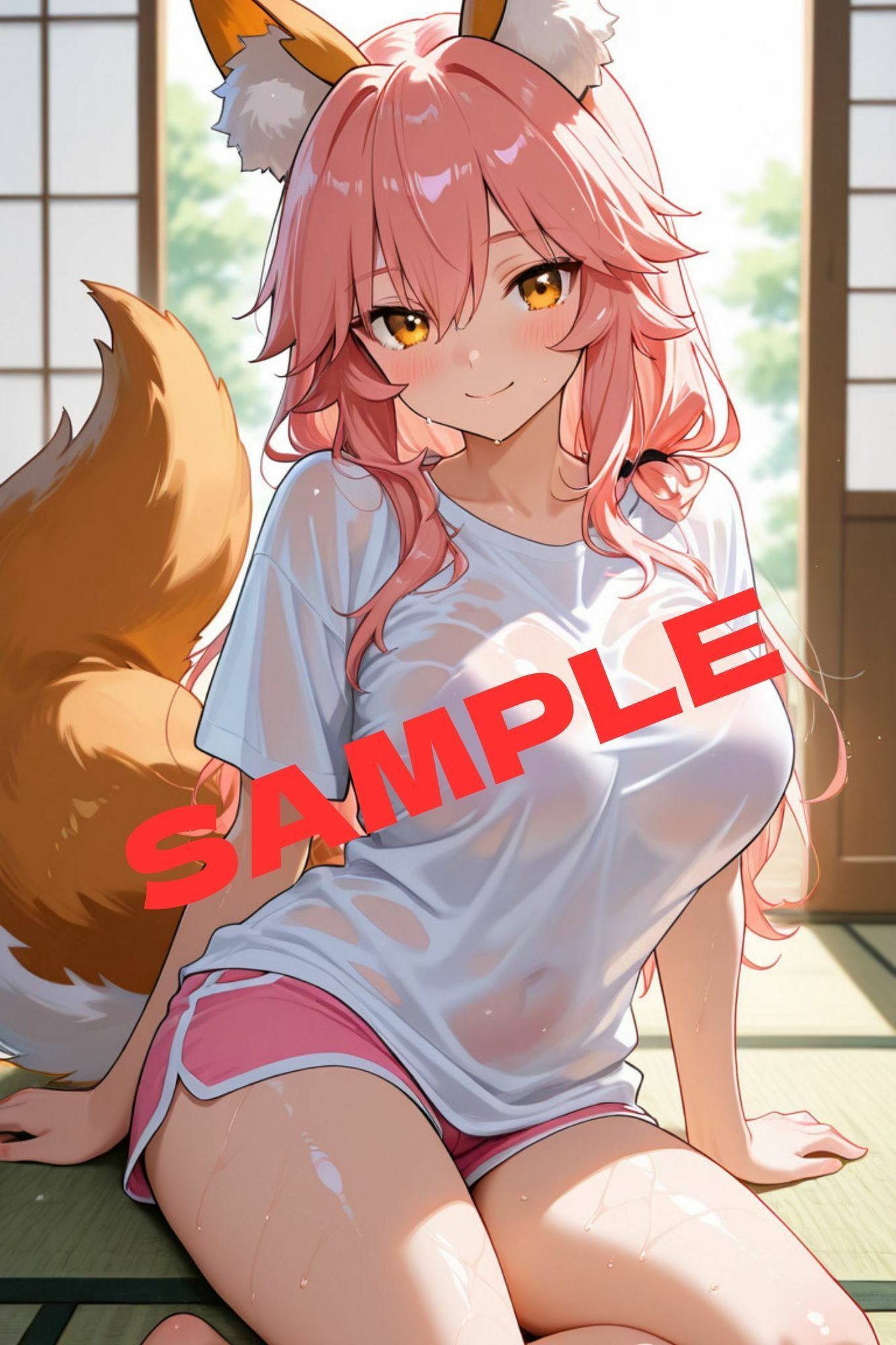 日本サー○ァント真夏の汗だくS○Xのサンプル画像 5