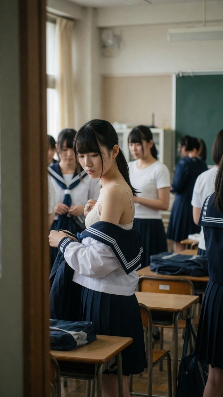 【500枚】JK 女子校生 変態教師の盗撮記録のサンプル画像 1