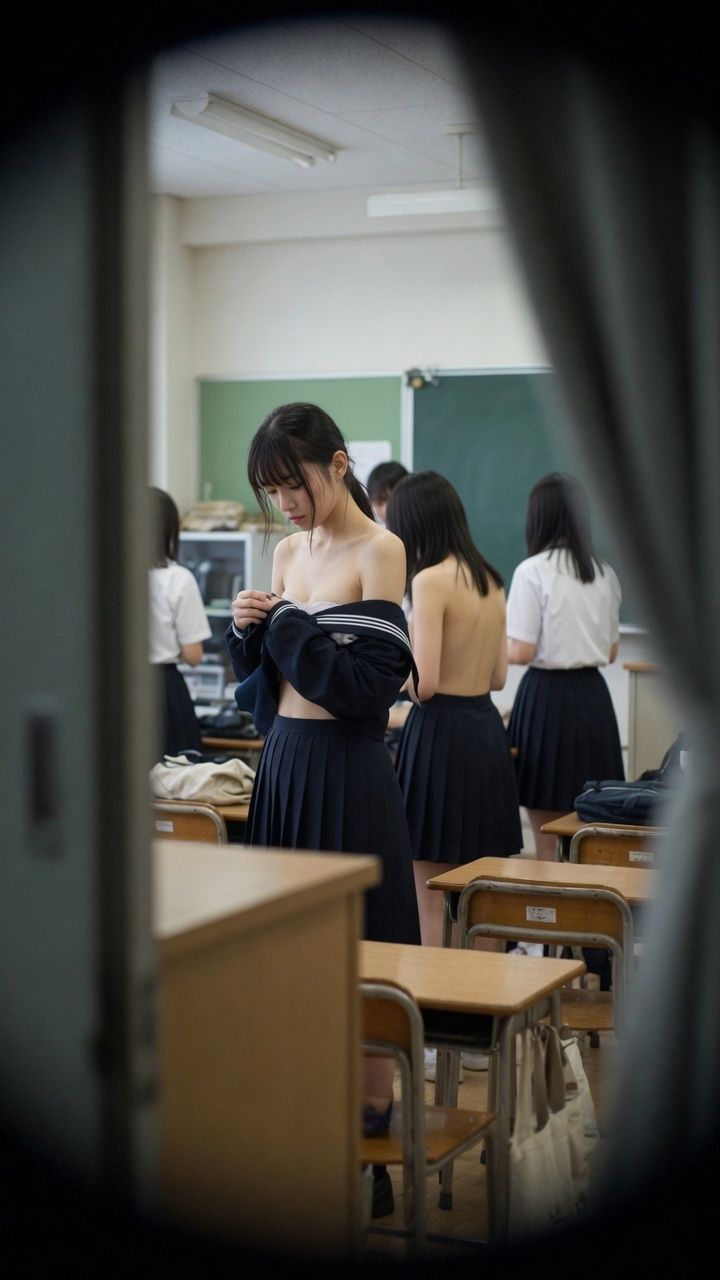 【500枚】JK 女子校生 変態教師の盗撮記録のサンプル画像 2