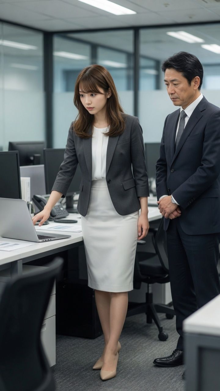 オフィスの気になる女性に無許可でかぶりつき放題のサンプル画像 6