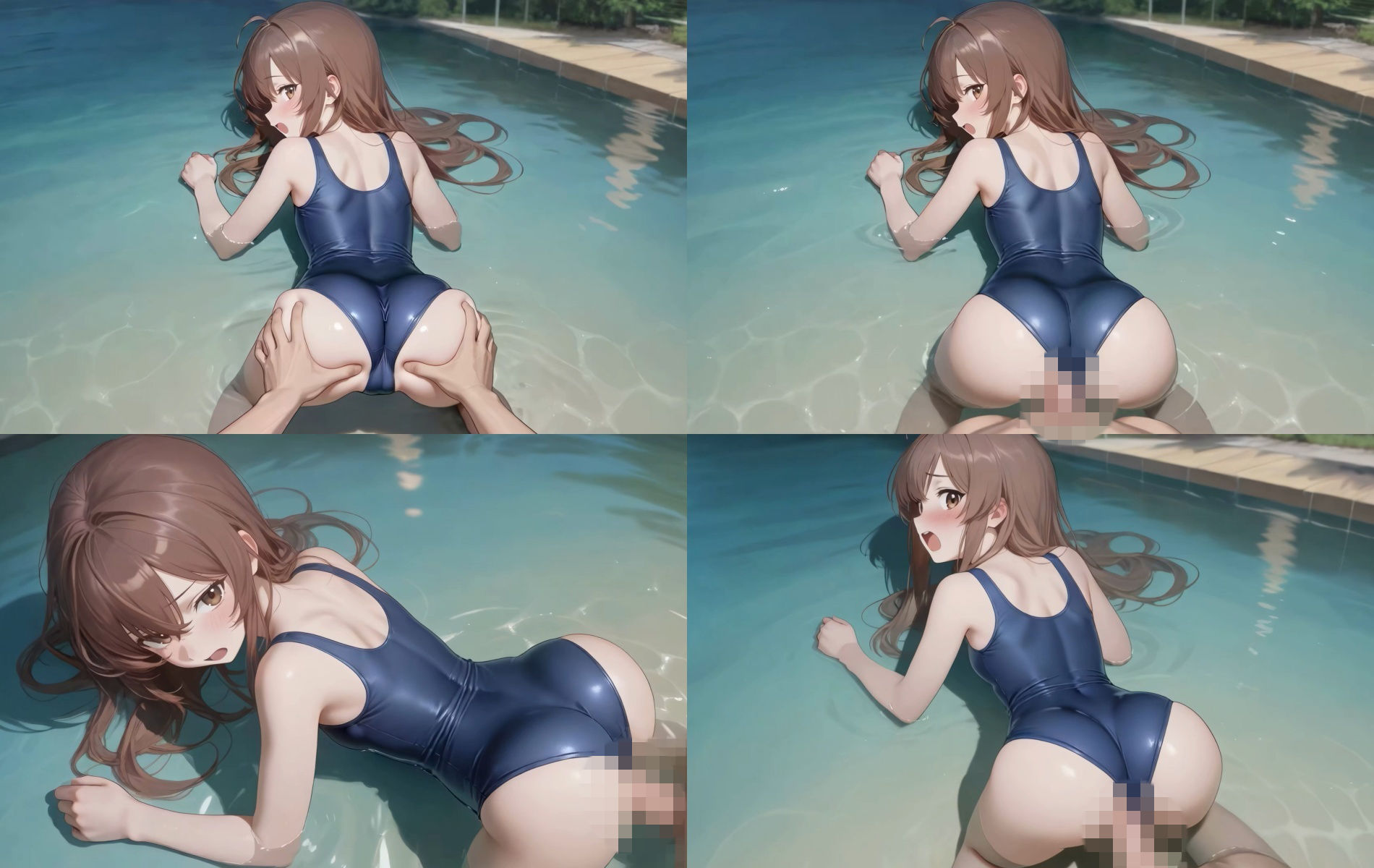 【動画】美少女JKの濃厚せっくす動画集〜スク水編〜のサンプル画像 5
