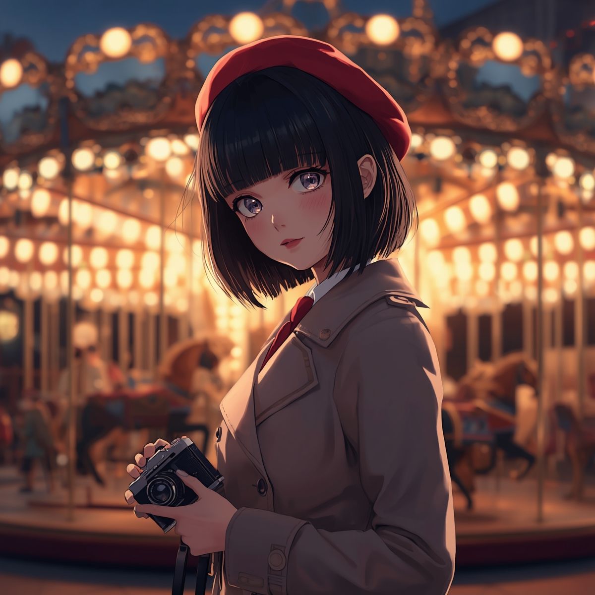 【AIイラスト集】NOSTALGIA II - 硝子越しのソワレと密やかな書架 -のサンプル画像 6