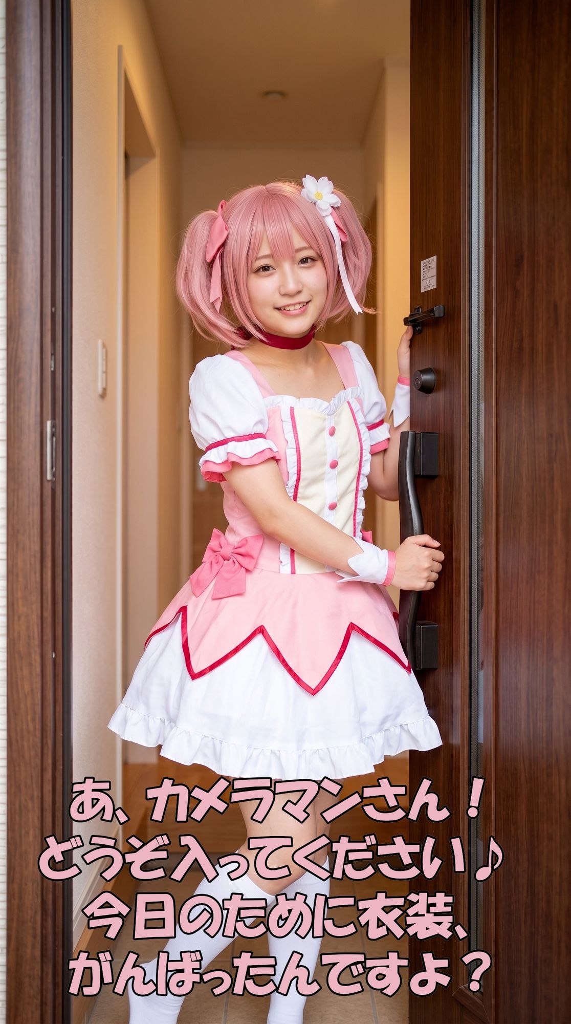 【超特大500枚】魔法少女レイヤーの家でパンチラ個撮【実写風AI】のサンプル画像 1