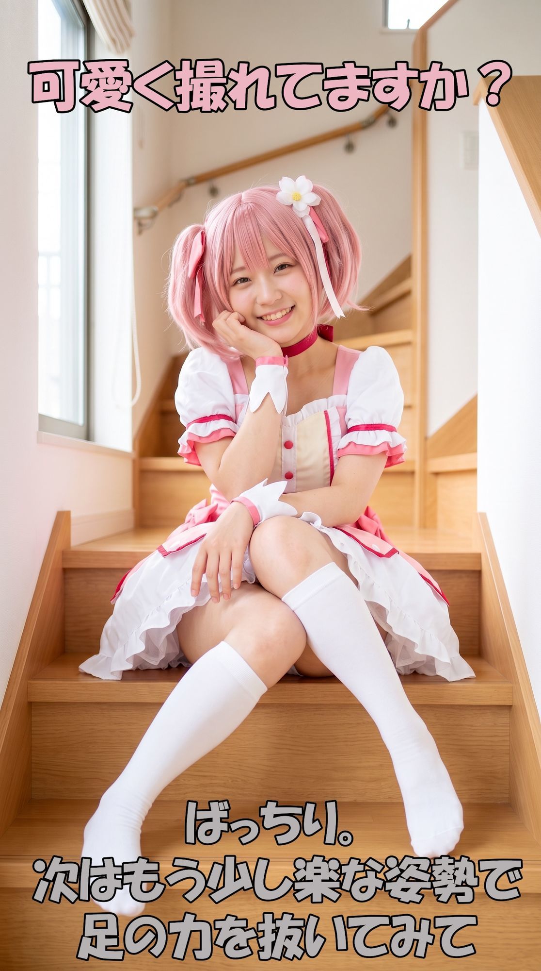 【超特大500枚】魔法少女レイヤーの家でパンチラ個撮【実写風AI】のサンプル画像 4