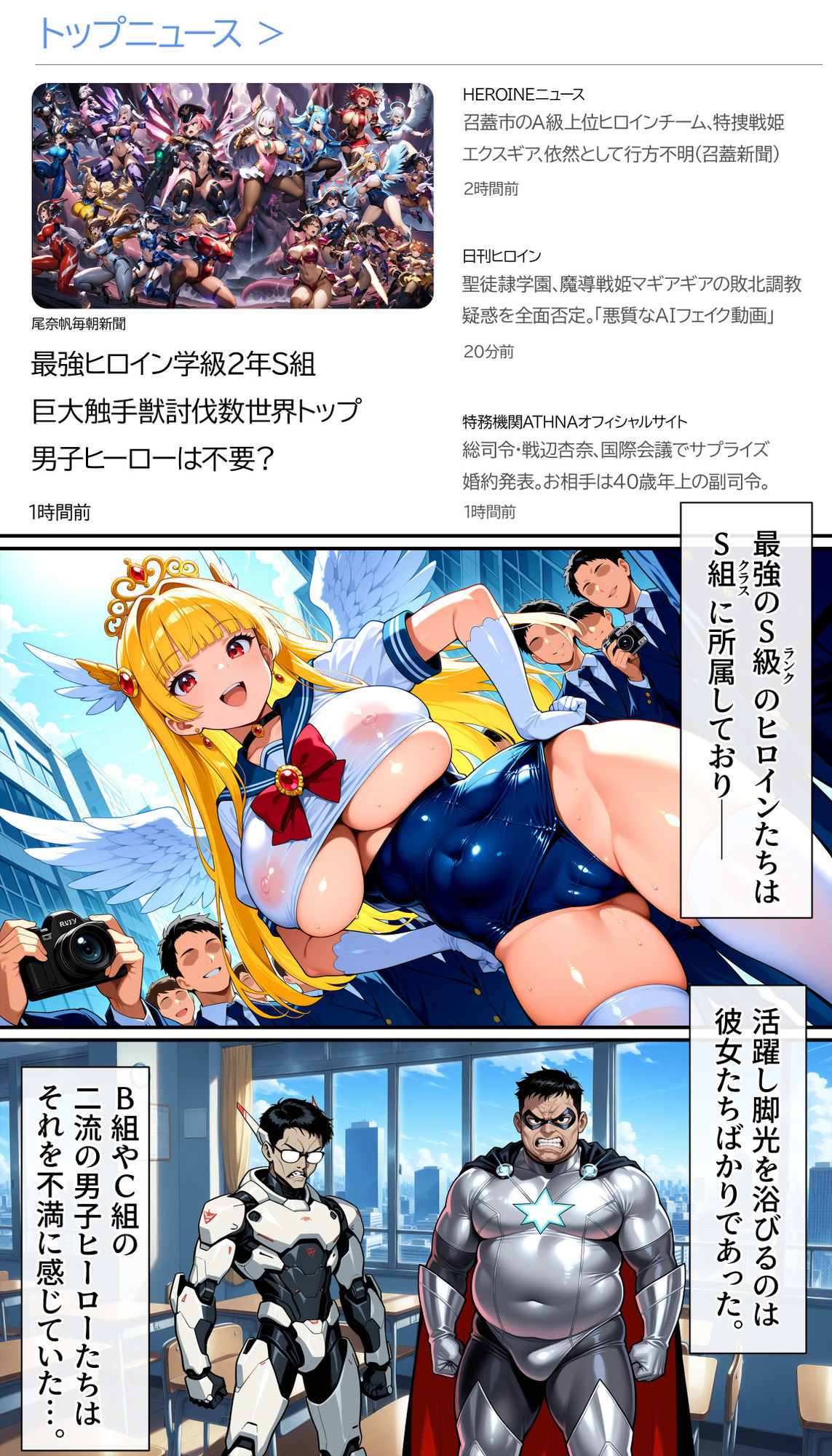 聖翼天使セラフィック・ナイツ〜裏切りのザーメンプール〜『学校は安全だと思ったのに』のサンプル画像 1