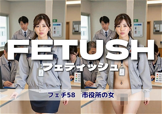 AIフェチフォト集 vol.58  市役所の女〜プレミアム・コンプライアンス:破られた規則〜の商品画像