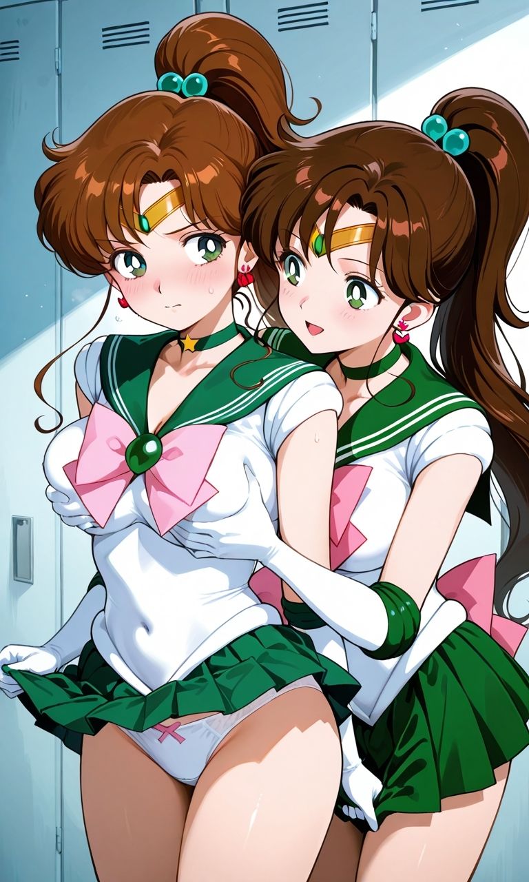 セーラー戦士が悪の美少女戦士にふたなり乱暴される(おまけCG付き)のサンプル画像 3