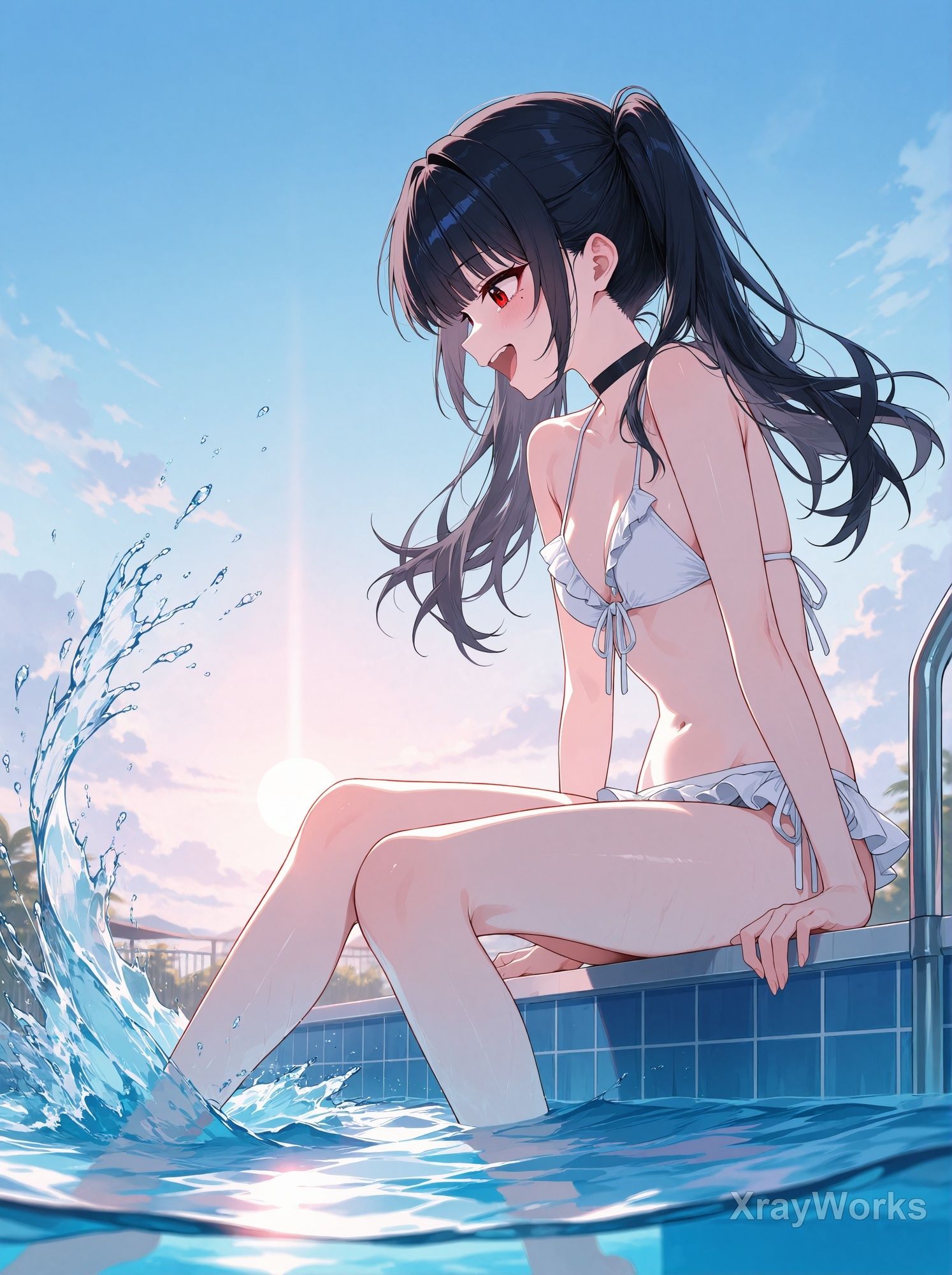 鳴海琴音の日常 〜黒髪ツインテ美少女のパンチラ・秘密の情事〜 CG196＋動画144のサンプル画像 4
