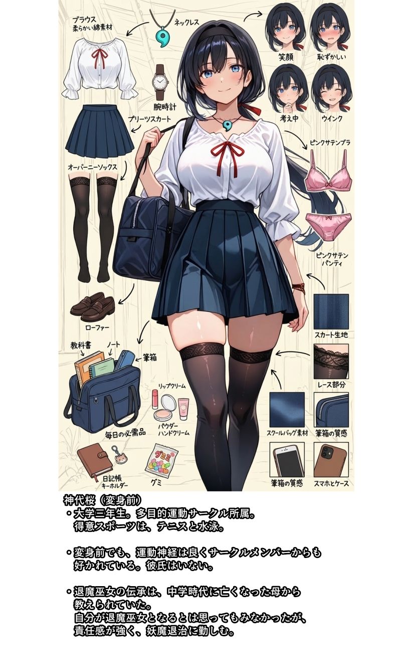 退魔巫女サクラ -催淫粘液の罠 快楽に散るヒロイン-のサンプル画像 1