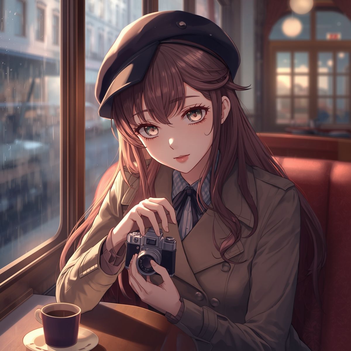 【AIイラスト集】NOSTALGIA III - 追憶のネガフィルムと夕暮れの遊園地 -のサンプル画像 6