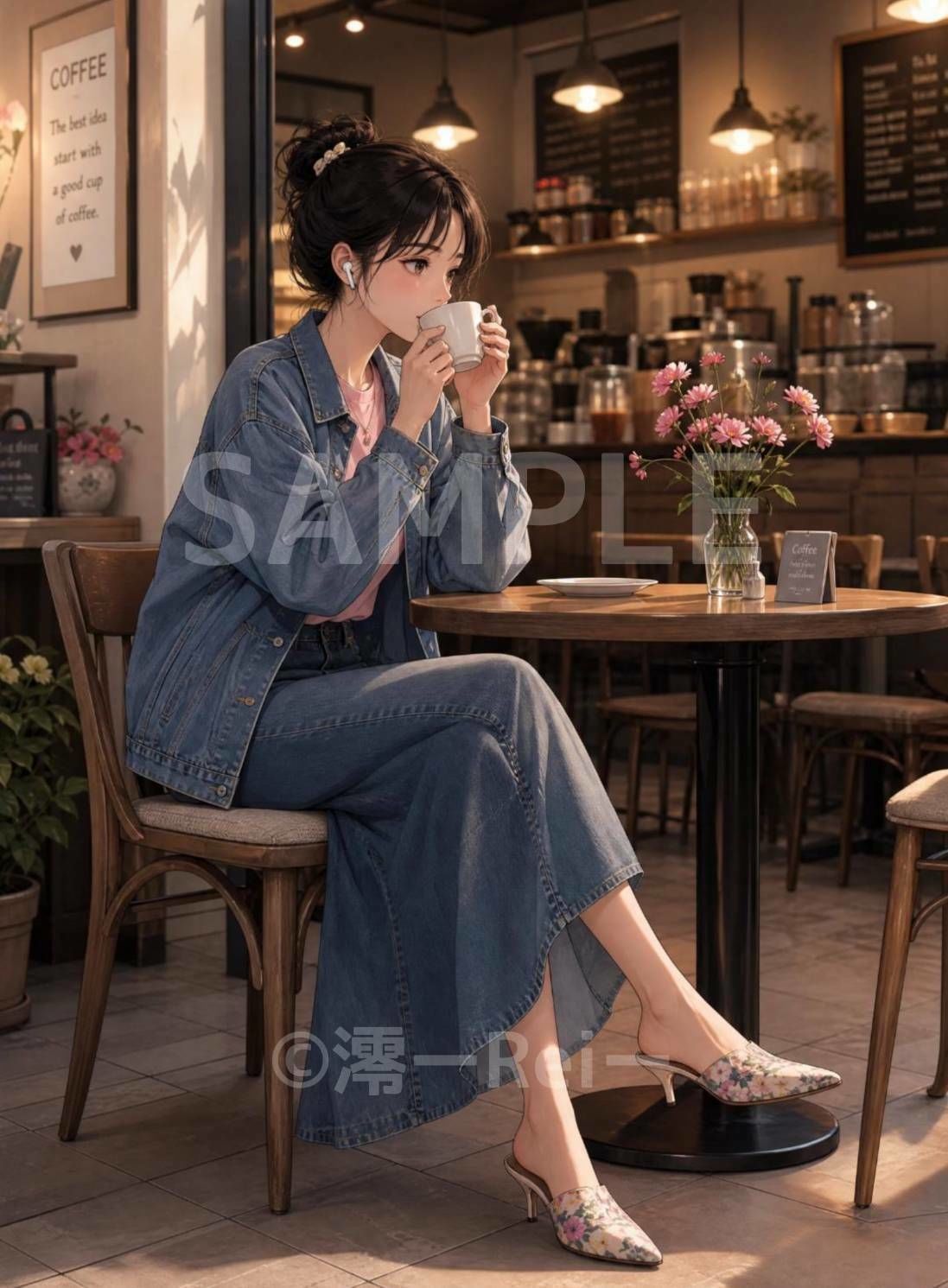 カフェの女性たちのサンプル画像 3