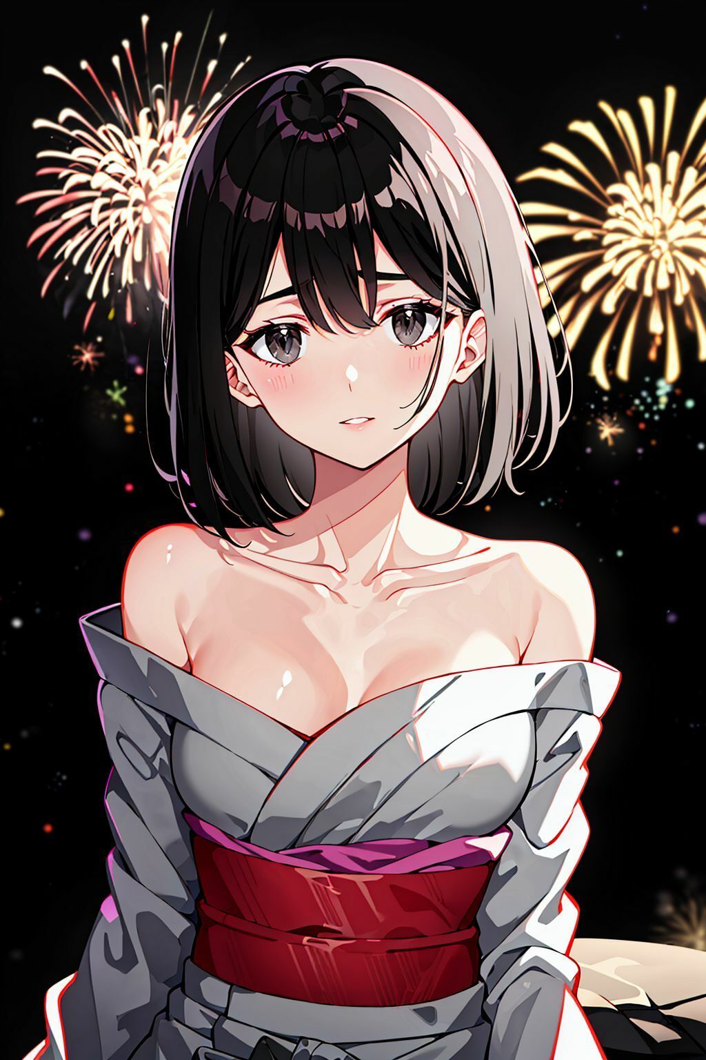 素直になれない幼馴染と、二人だけの夏祭りのサンプル画像 2