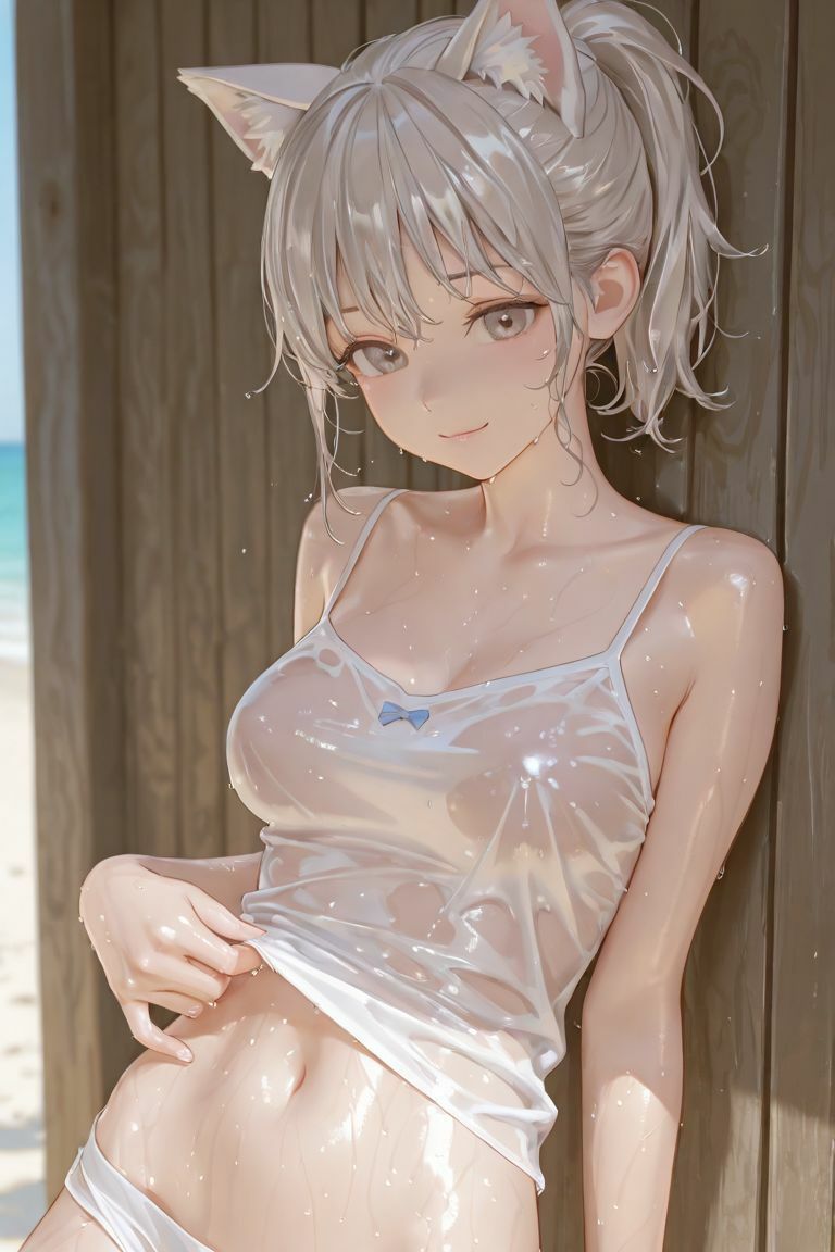 猫耳娘と夏の思い出のサンプル画像 3