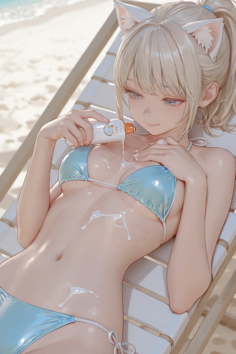猫耳娘と夏の思い出のサンプル画像 5