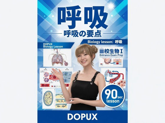 【▲20】一ノ瀬廻里 大学に進学し強豪予備校『DOPUX(ドピュックス』で生物I,IIを教える名物講師に!(Vol.020:呼吸) (dcg)