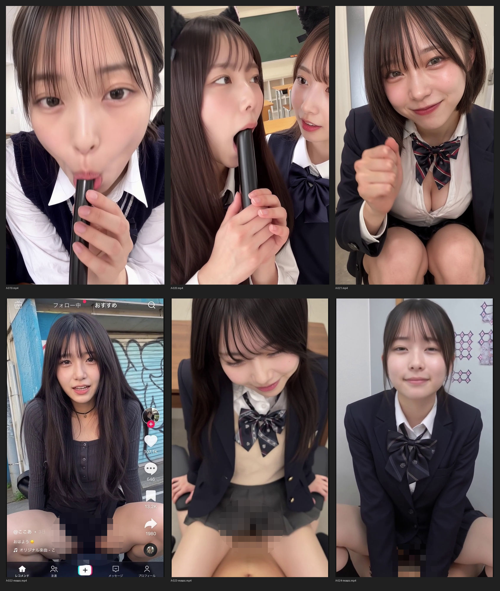 ［30秒］ 何といってもどうしても可愛いJ○にシコられたい！2  疑似手コキ・疑似フェラなど  各動画30秒以上. 画像8