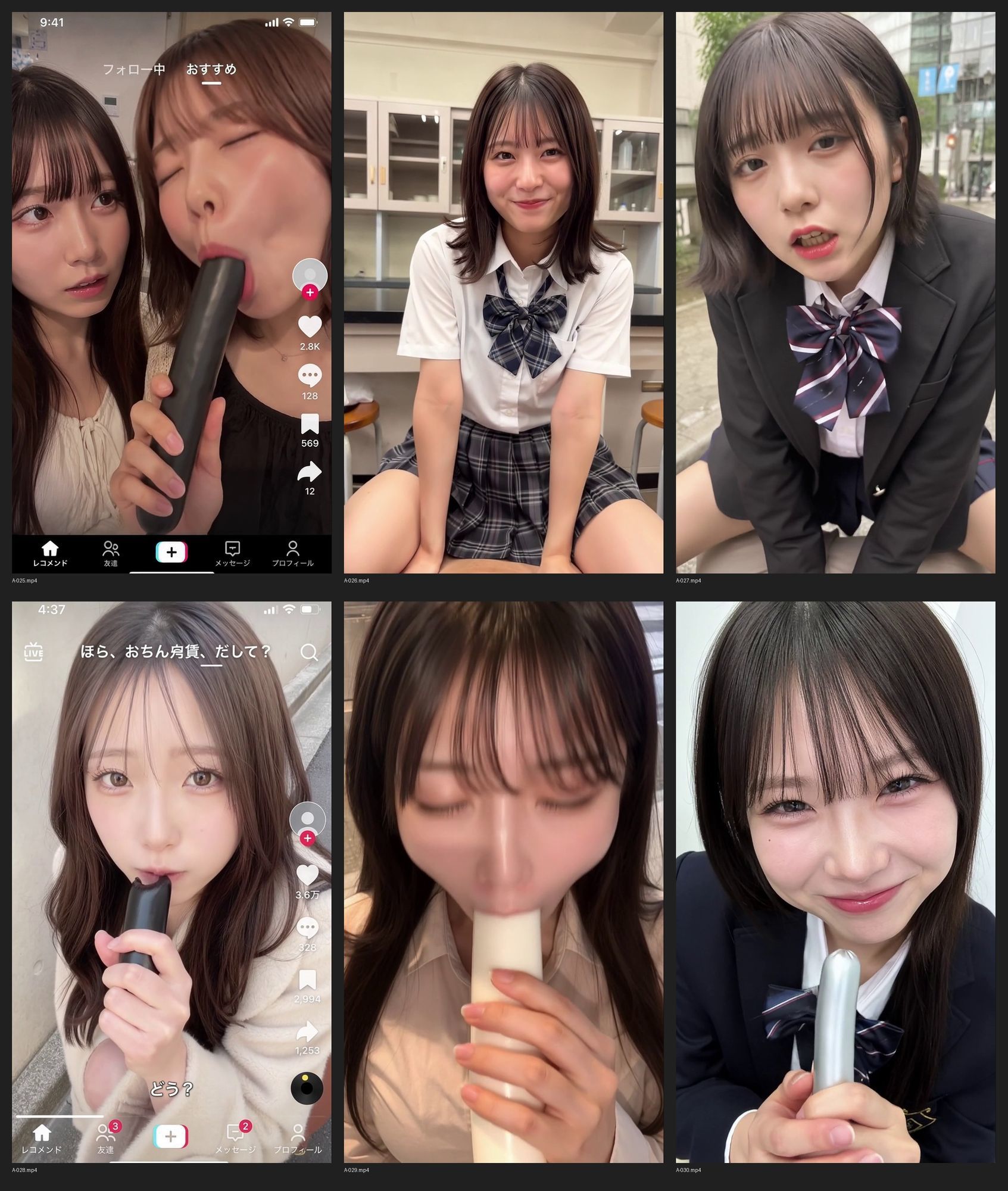 ［30秒］ 何といってもどうしても可愛いJ○にシコられたい！2  疑似手コキ・疑似フェラなど  各動画30秒以上. 画像9