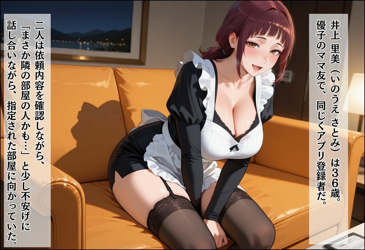 家事代行アプリで人妻をコスプレ奉仕させる話 〜隣人妻メイド奉仕編〜のサンプル画像 3