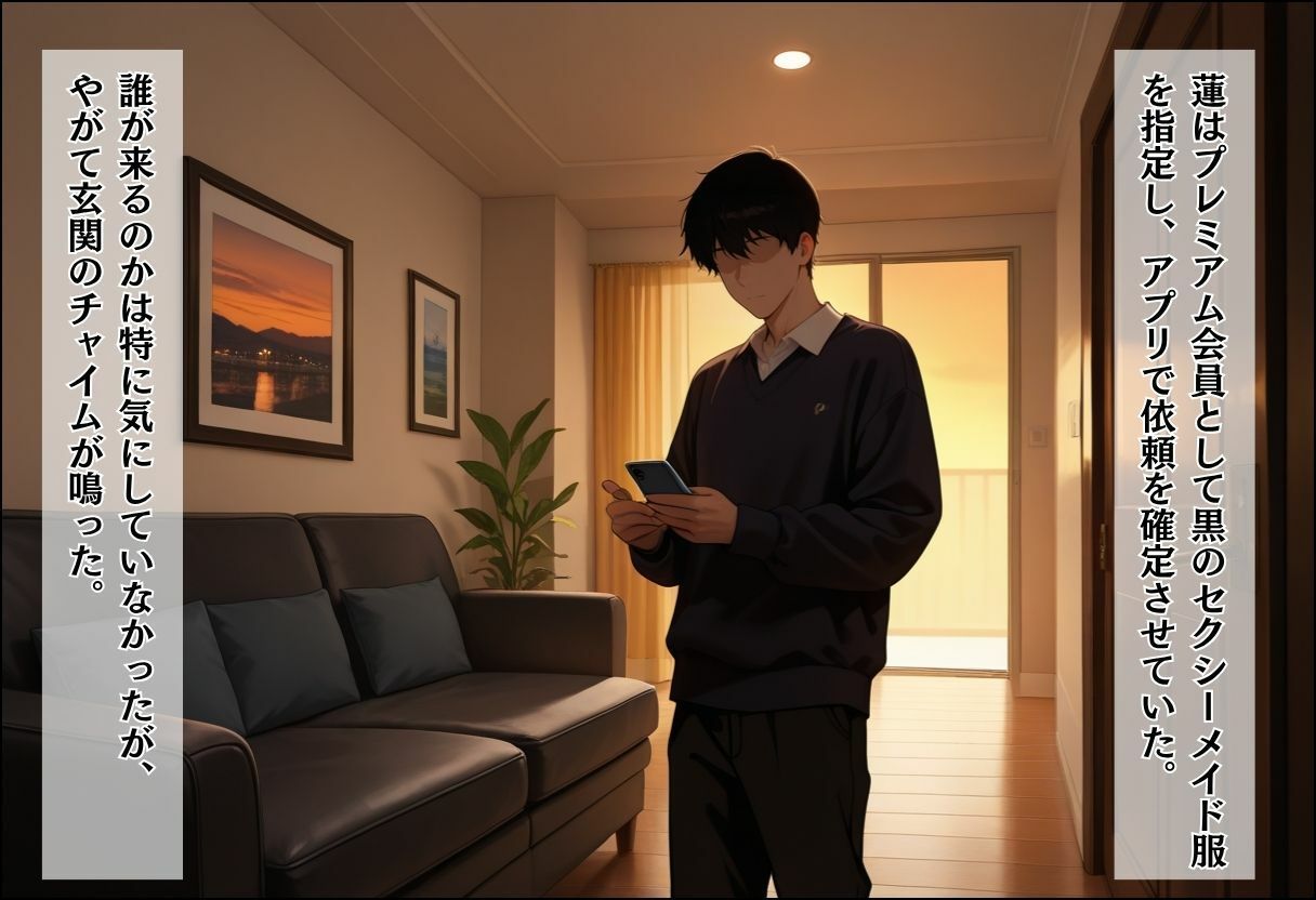 家事代行アプリで人妻をコスプレ奉仕させる話 〜隣人妻メイド奉仕編〜のサンプル画像 4