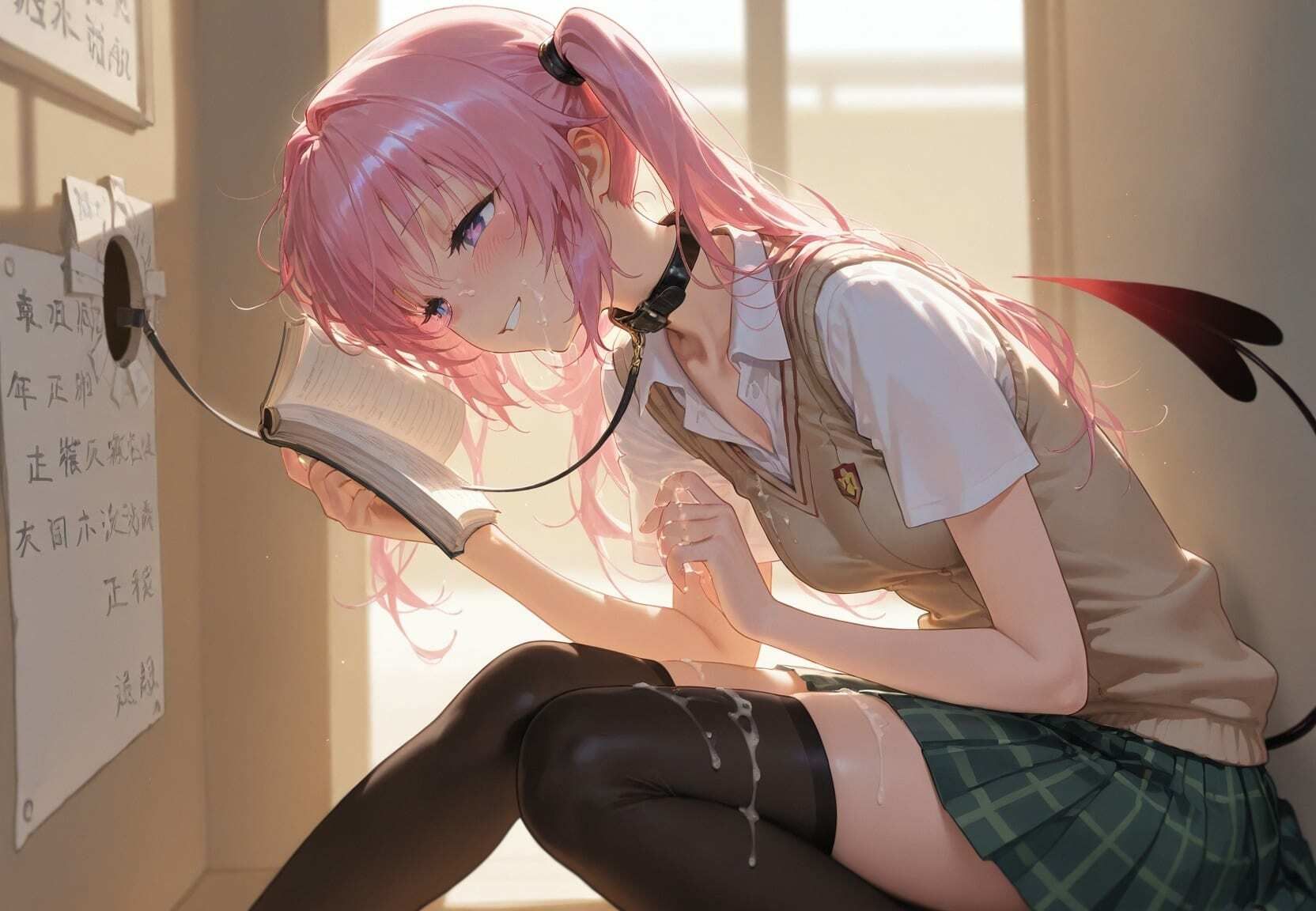 清楚JK彼女が文化祭で「全員の精液受けます」って公衆便器化www T〇LOVEる 画像9
