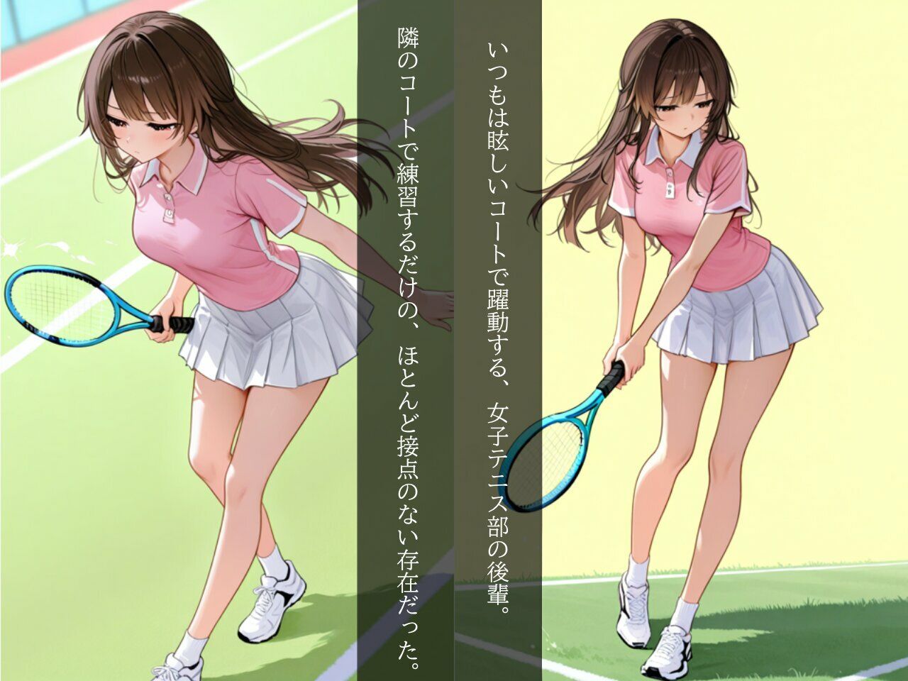 テニス部のドS後輩にいやらしい視線を見抜かれ、毎日練習後に居残り調教される話のサンプル画像 1