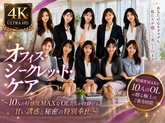 《d_797338》オフィス・シークレット・ケア 〜10人の好感度MAXなOLたちが仕掛ける、甘い誘惑と秘密の特別奉仕〜のパッケージ画像