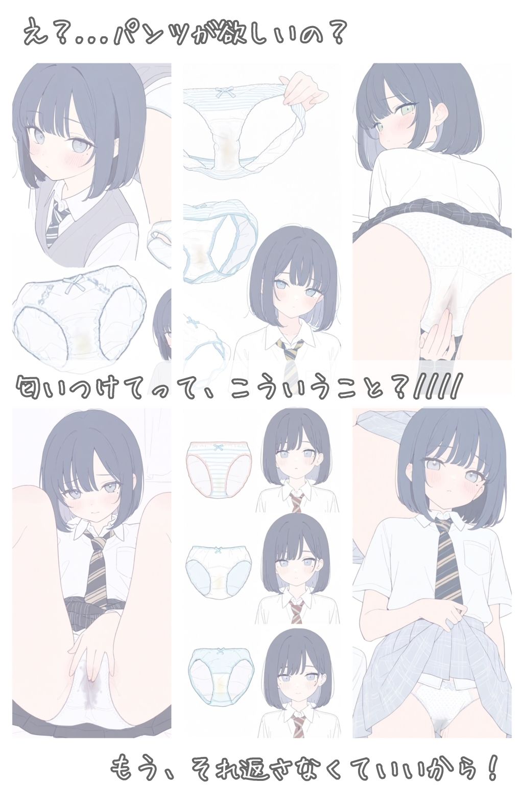 これ、そんなに欲しいの?(黒髪ボブカットちゃん編)のサンプル画像 1