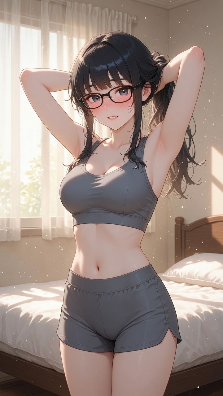 【メガネ女子×6種の下着】 普段は見せない彼女の無防備な着替え30Pのサンプル画像 3
