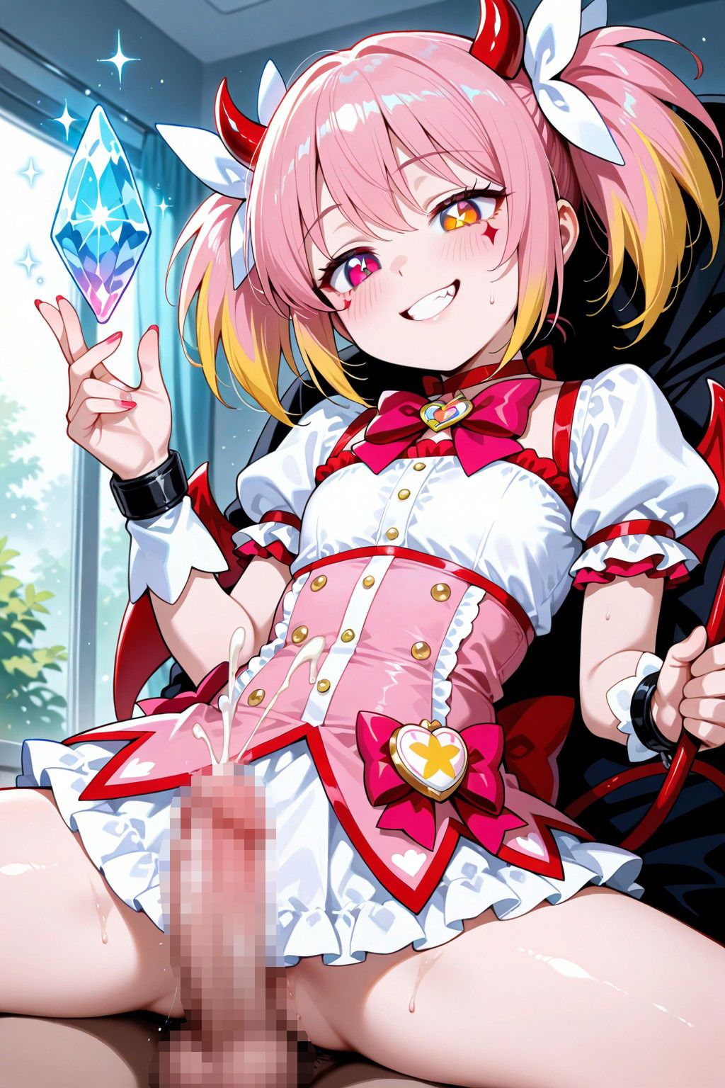 精液で淫魔に変わる魔法少女〜魔法少女の精液依存記録のサンプル画像 2