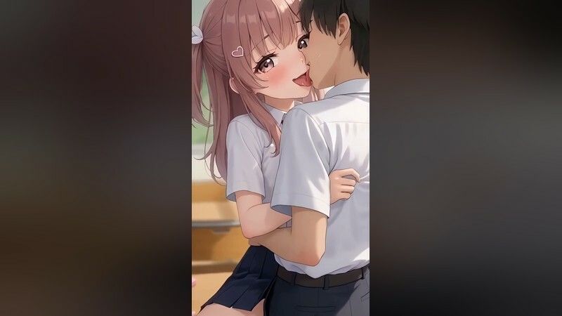 いちゃラブセックス35連発!制服JKと濃厚ディープキスで搾り取られる【スマホ縦型アニメ/フルボイス】のサンプル画像 6
