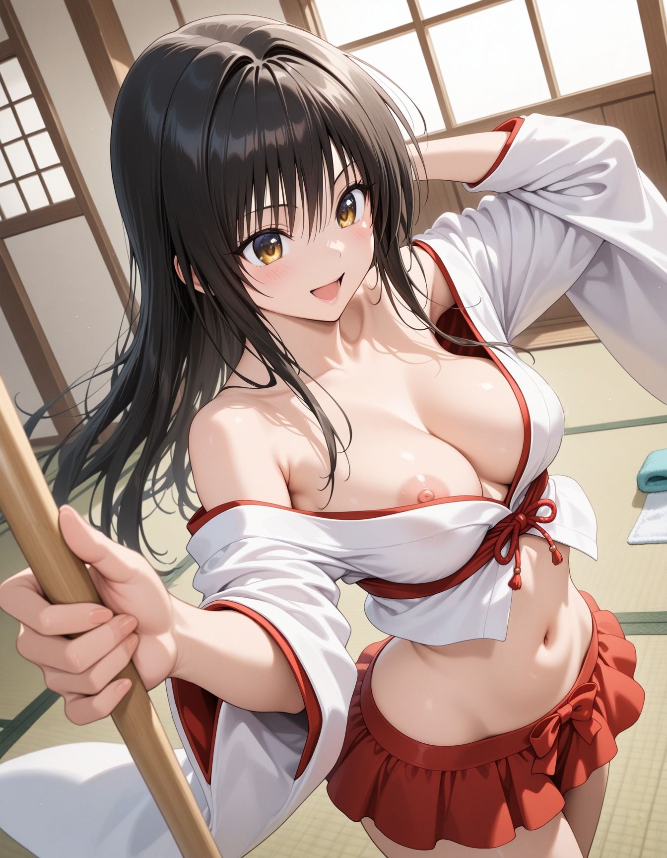 キモ爺に犯●れた巫女少女のサンプル画像 2