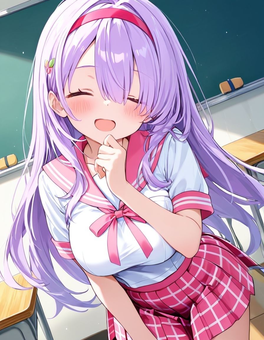 どこでもセックスするのが当たり前になっちゃった世界 ピンクセーラー服 編のサンプル画像 1