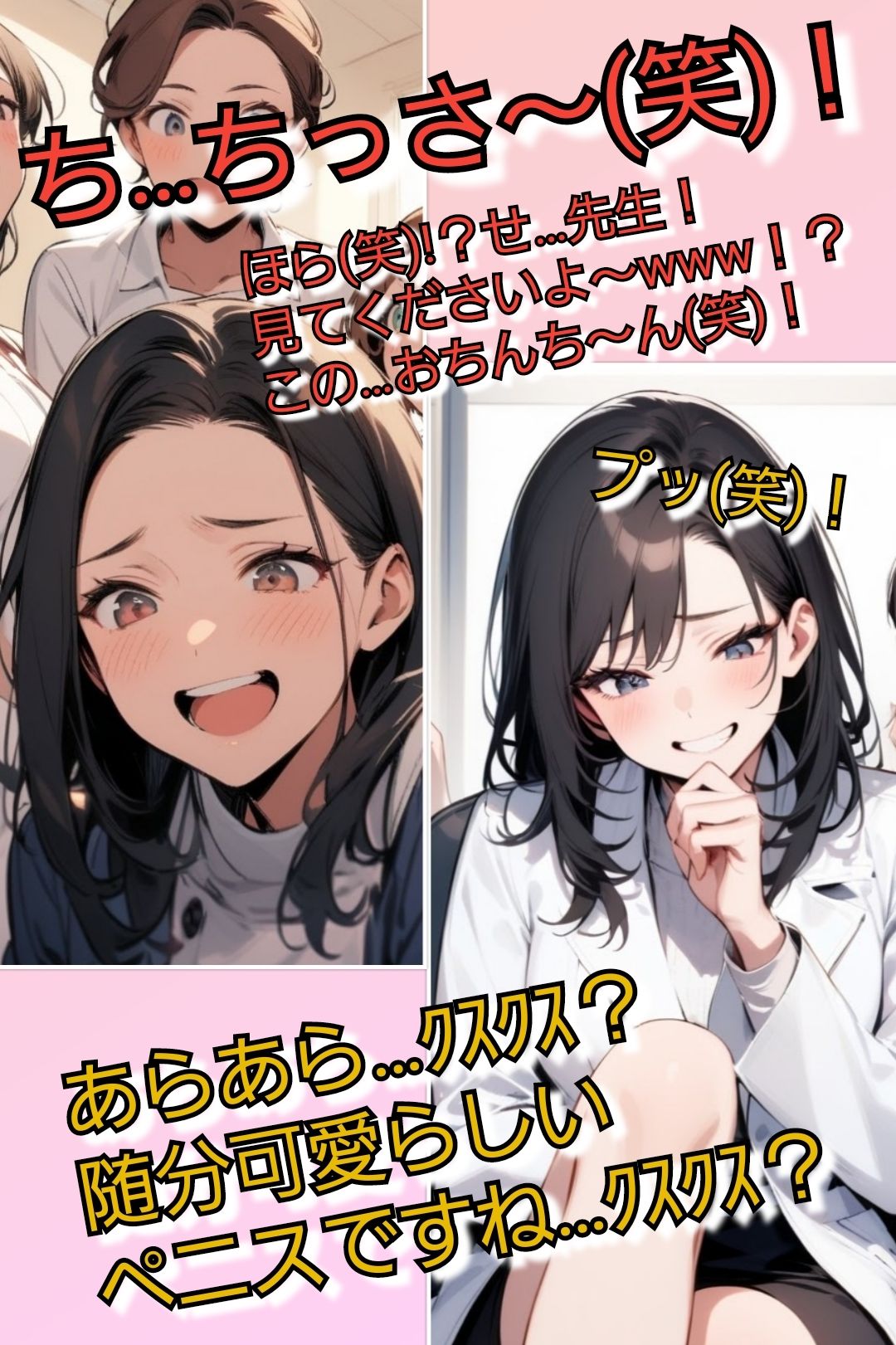 短小包茎マゾ向けCFNMギャラリー 君のオナニー見てあげる 【美人女医&看護師編】のサンプル画像 5