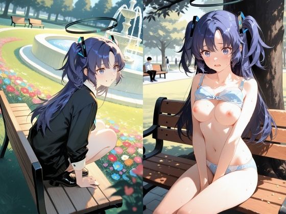 風紀委員の純潔が汚される時:公園の黄昏に目覚める〇瀬ユ〇カのサンプル画像 1
