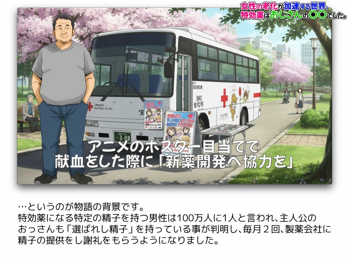女性の老化が加速する世界、特効薬はおじさんの〇〇でした。のサンプル画像 5