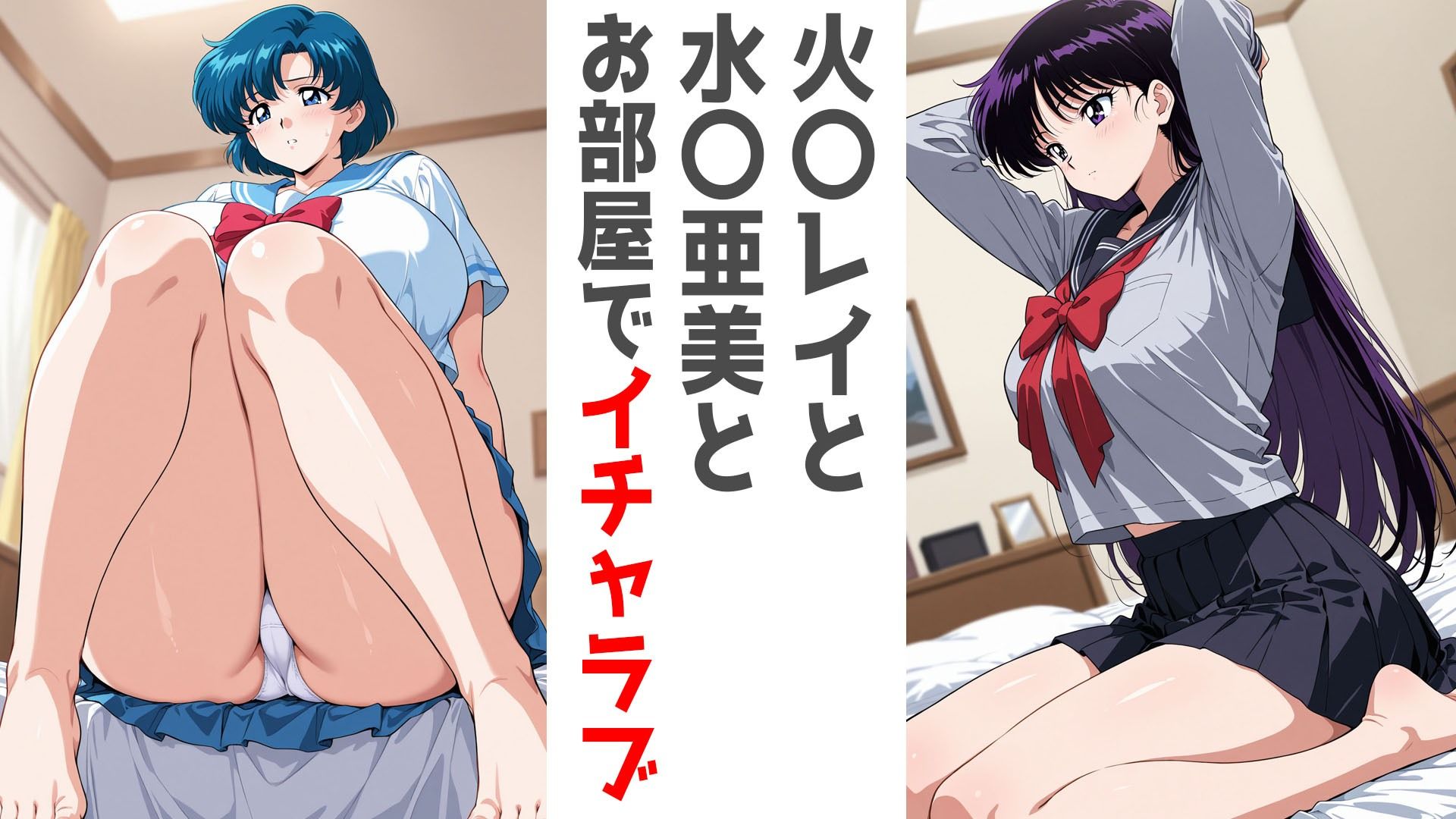 巨乳制服せんしとお部屋で。水○亜美編・火○レイ編のサンプル画像 1