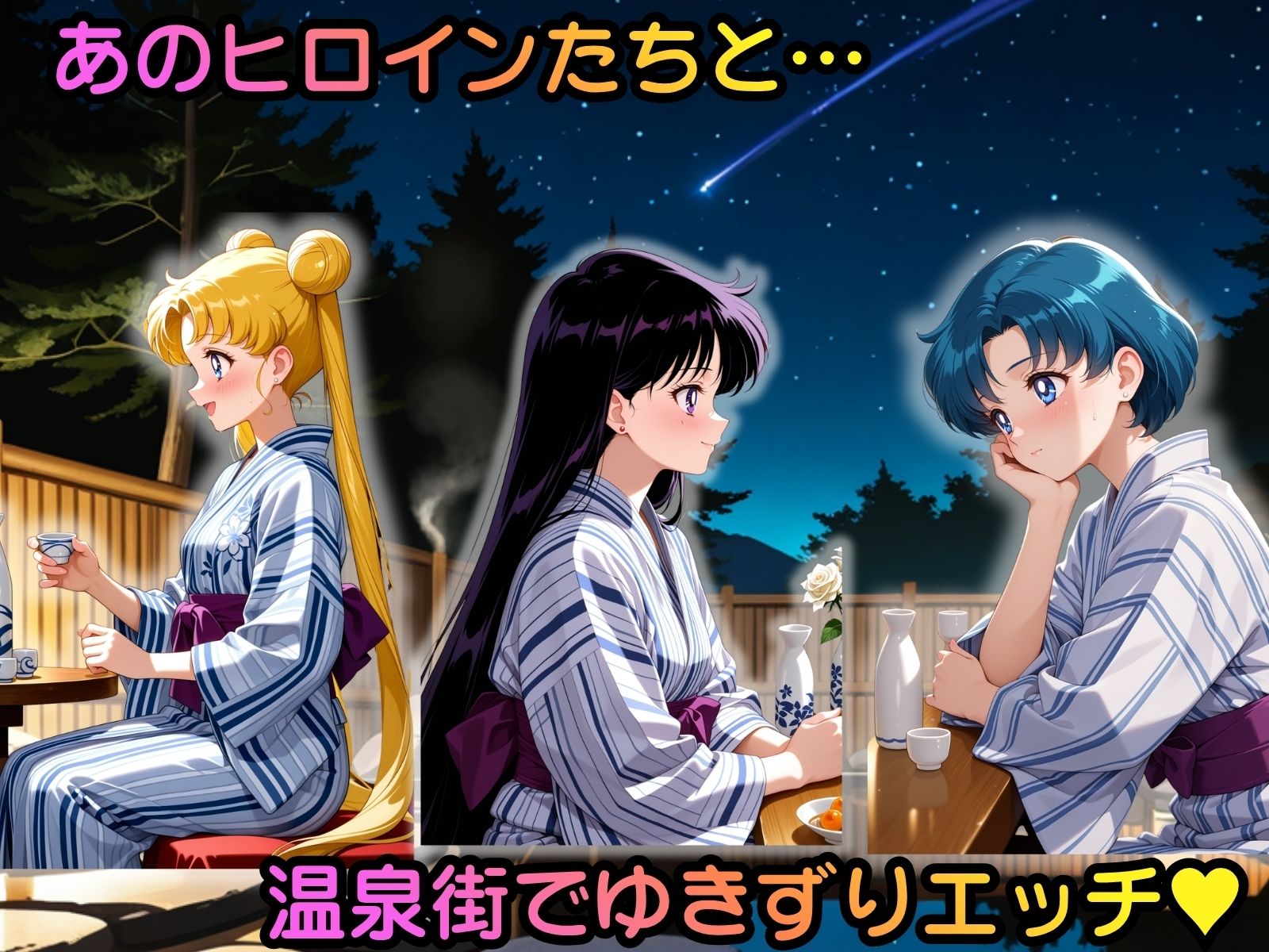 ヒロイン温泉街ゆきずりエッチ 美少女戦士セーラ●ムーン編のサンプル画像 1