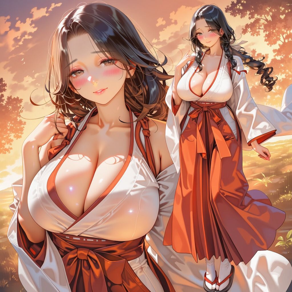 人妻のぞみさんの秘め事（巫女_村の掟）のサンプル画像 1