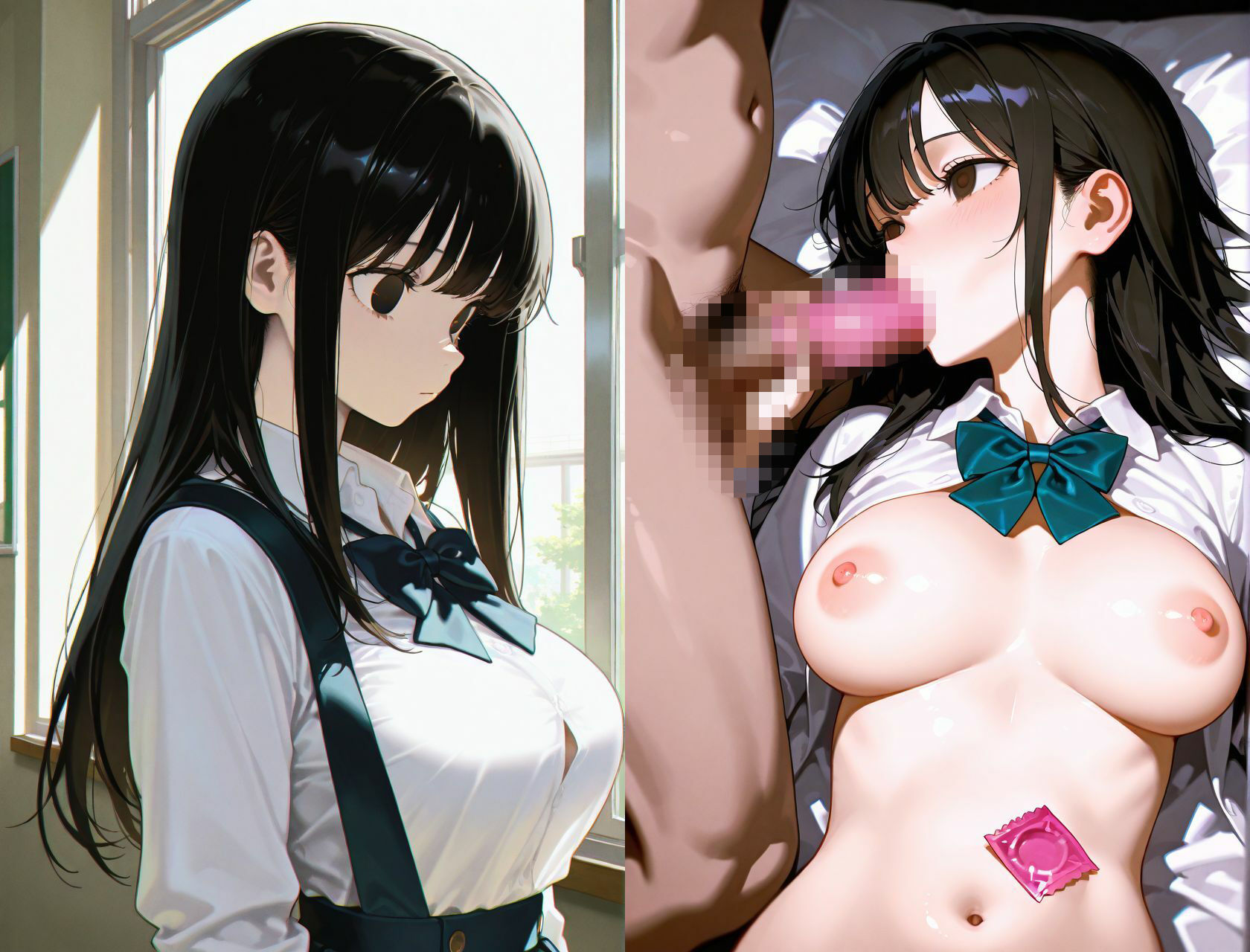巨乳の清楚系女子校生  学校のマドンナ達の胸を貪りまくるのサンプル画像 1