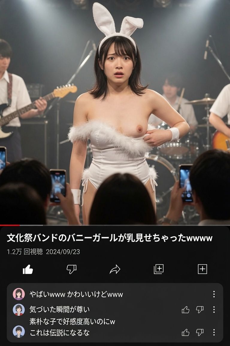 バニーガールのおっぱいポロリハプニング画像集のサンプル画像 6