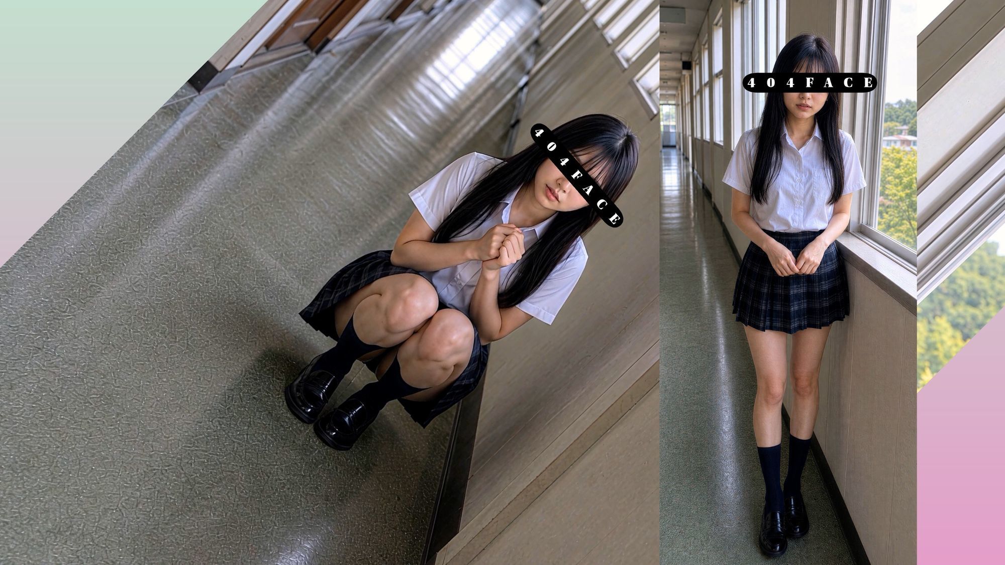 【404FACE】反転世界スキルを使いJK無双してしまうおじさんの世界線！大量顔射☆おまけ込み計36発射☆【4K超高画質動画】Facial Compilationのサンプル画像 6