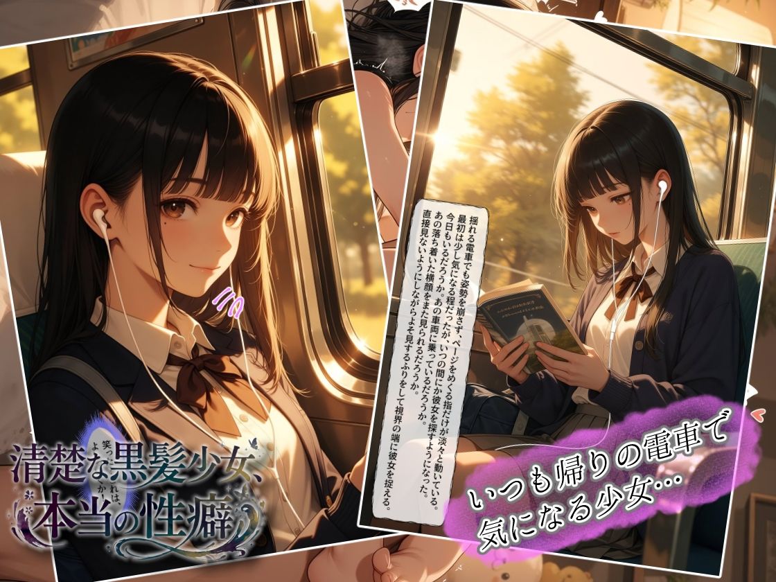 清楚な黒髪少女、本当の性癖のサンプル画像 1