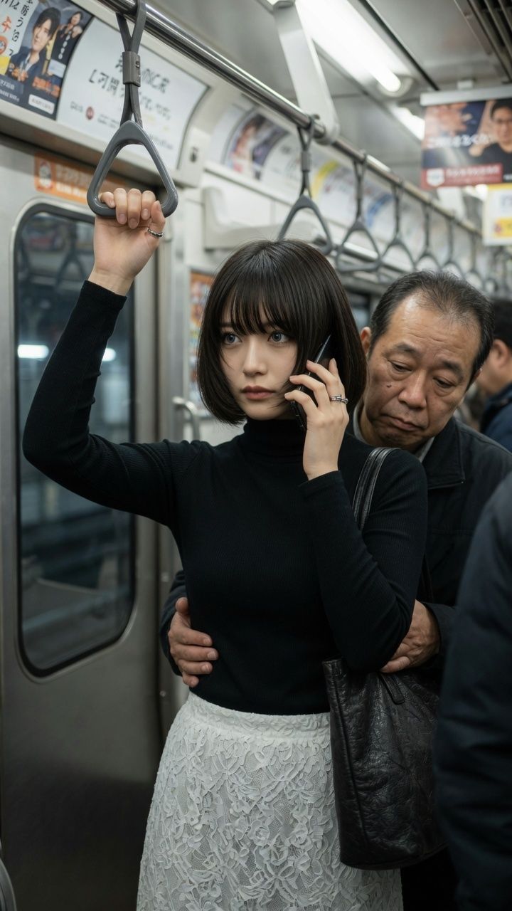 電車で見かけた好みの女性に悪戯 画像9