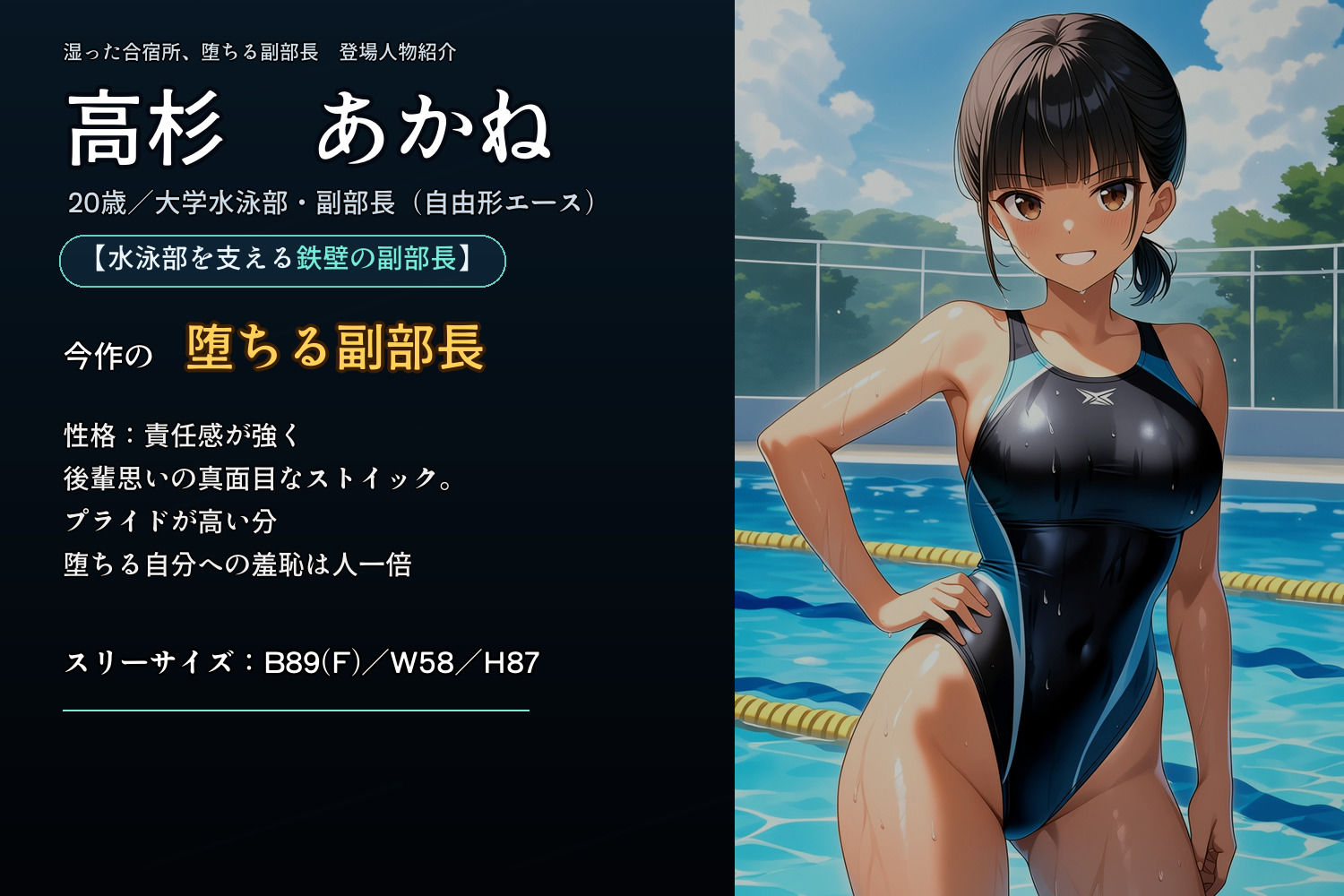 夏の合宿所で堕ちる副部長 〜汗ばむ肌と密着指導に抗えず、何度もイカされて完堕ち〜のサンプル画像 6
