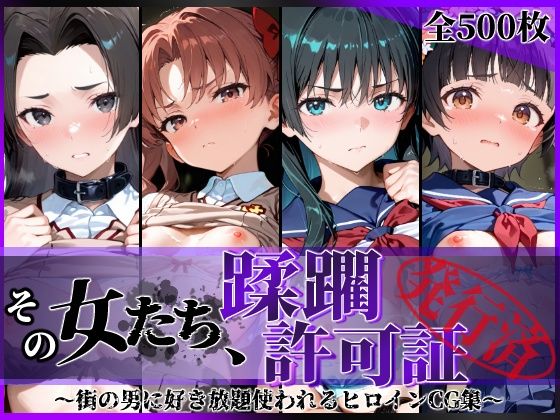 《d_806564》その女たち、蹂躙許可証発行済み -街の男たちに好き放題使われるヒロインCG集- とある学園都市の女編のパッケージ画像