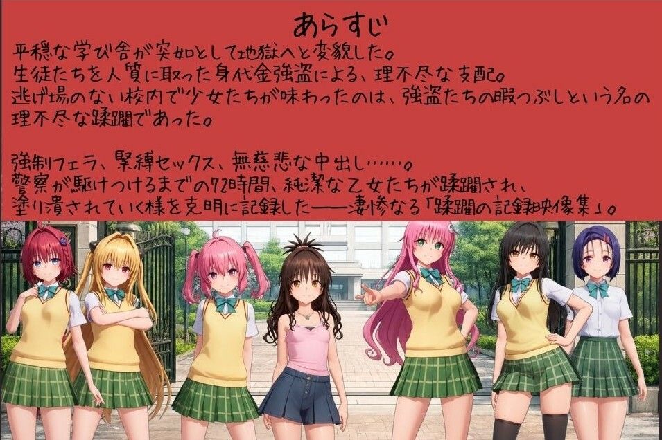 【4K高画質】To L〇VEる〜学校内レ●プ記録集〜【約45分7人収録！】のサンプル画像 1