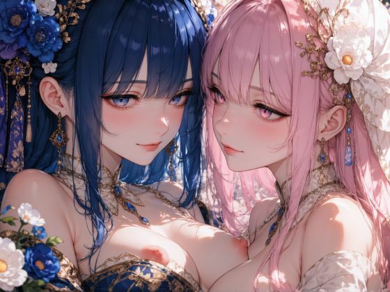 【500枚・4K超高画質】寄り添う二人の艶やかな美少女たちと極彩色の花ざかりに溺れる極上のイラスト集【3840×2160px・PNG・横長】圧倒的情報量・最高峰の描き込みでおくる耽美なプレミアム保存版の商品画像