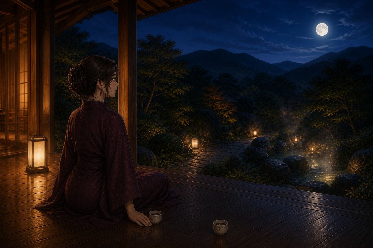 美人女将と過ごす温泉宿の一夜のサンプル画像 6