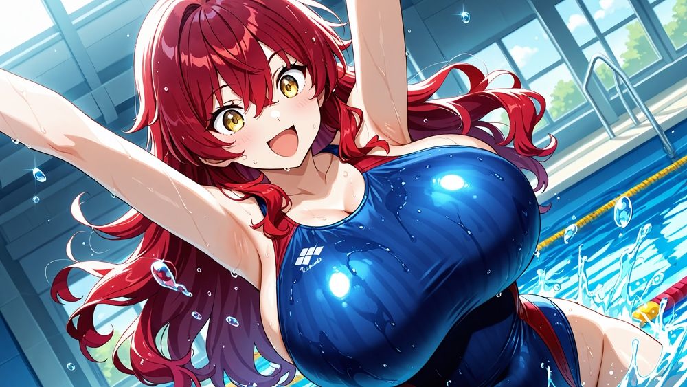 爆乳茶赤水泳美女がコーチと秘密契約で淫らな個人レッスン【4K】のサンプル画像 3